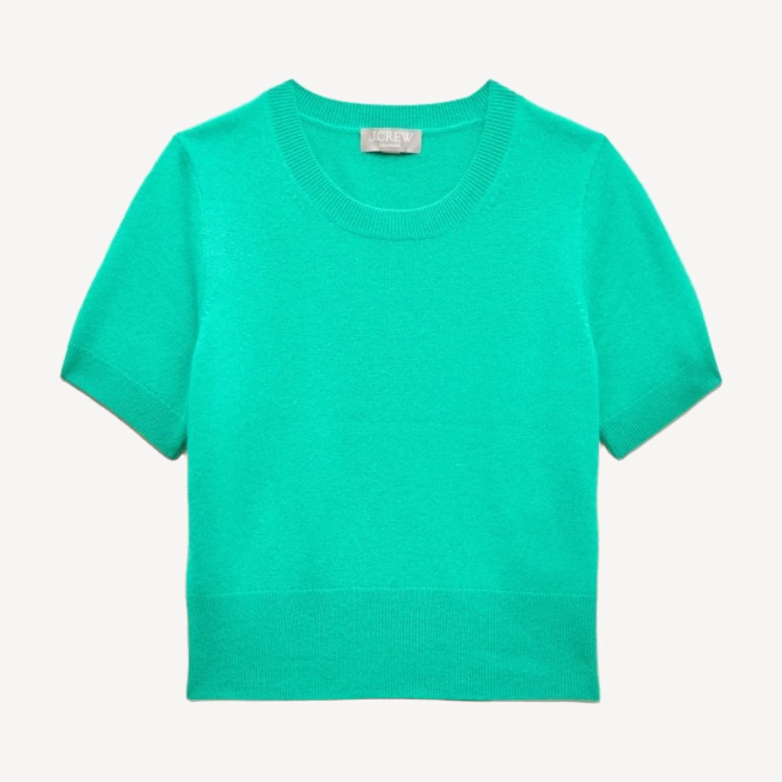Cashmere shrunken T-shirt
