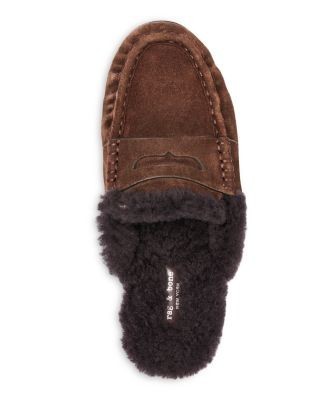 rag & bone Women's Carter Shearling Lined Mule Flats