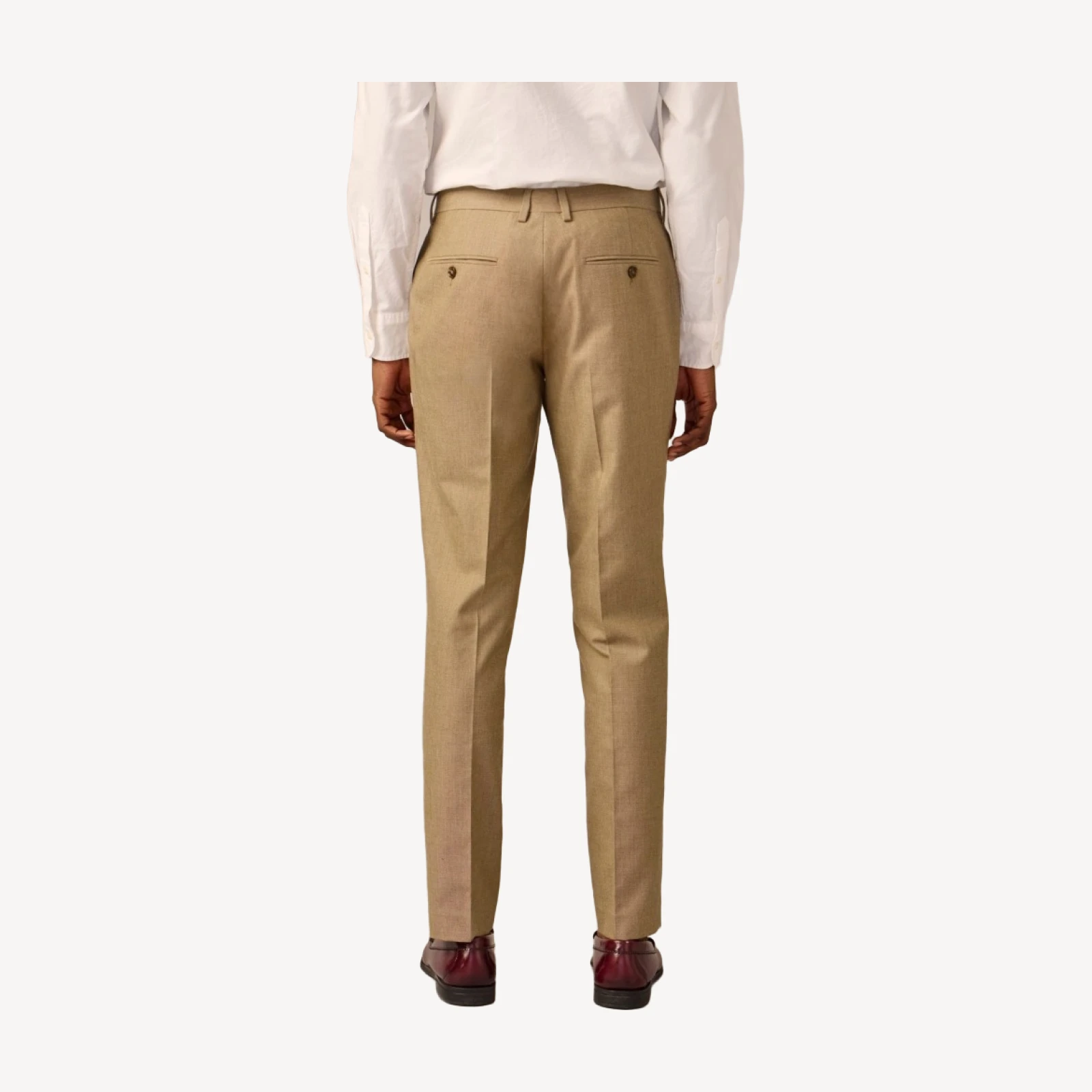 Ludlow Slim-fit suit pant in English cotton-wool blend