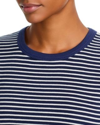rag & bone The Essential Rib Striped Pima Cotton Stretch Tee