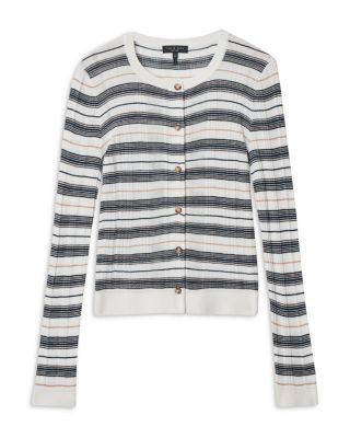 rag & bone Teresa Striped Rib Knit Cardigan