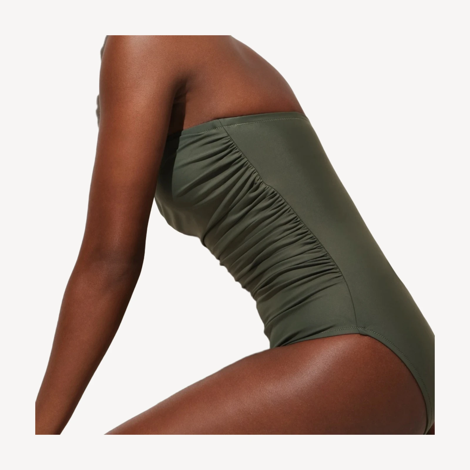 Gemma ruched bandeau one-piece