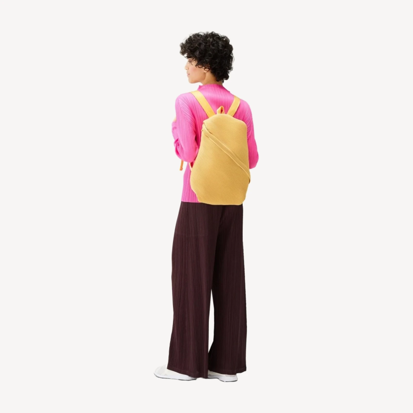 BIAS PLEATS BACKPACK