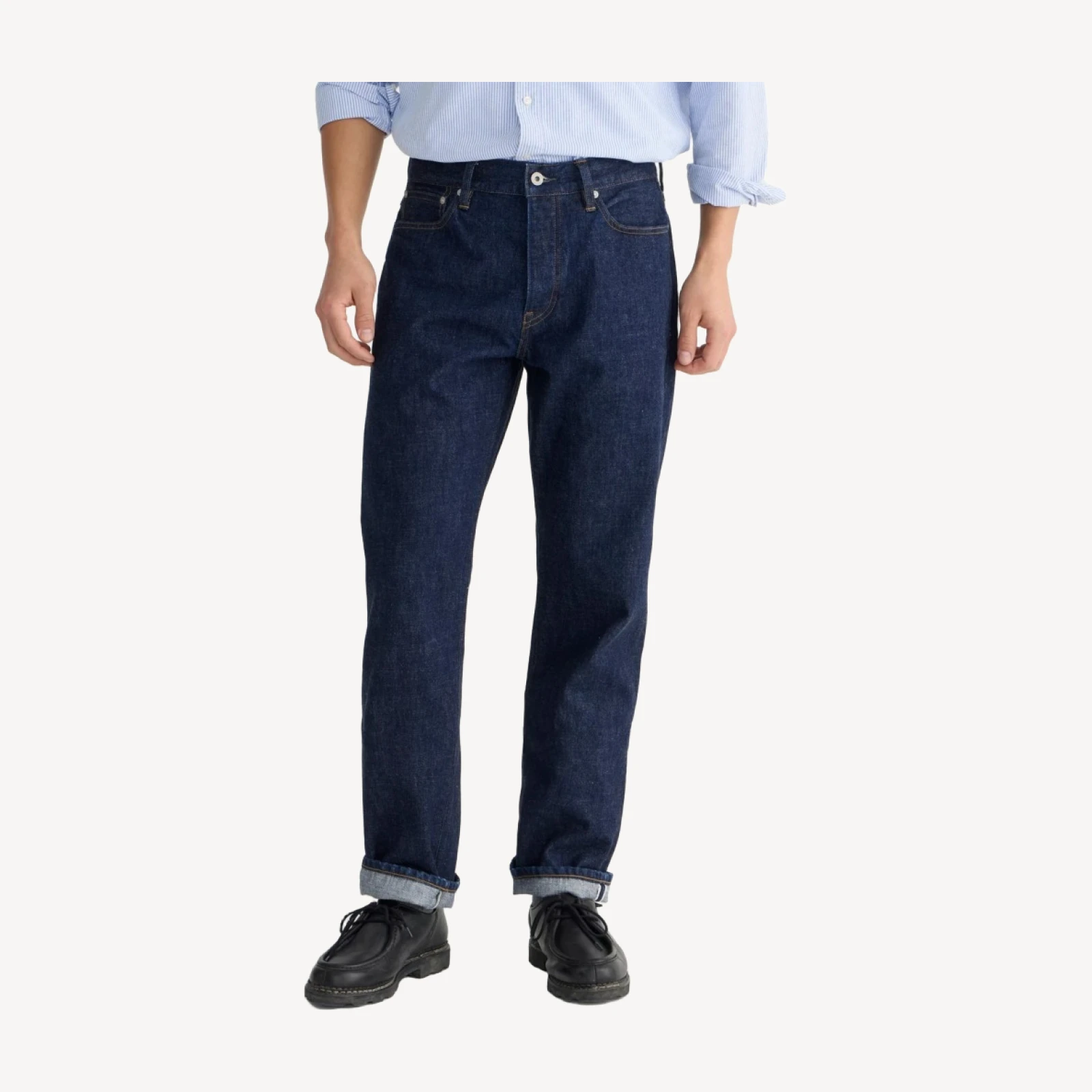 Wallace & Barnes straight-fit jean in Japanese selvedge denim