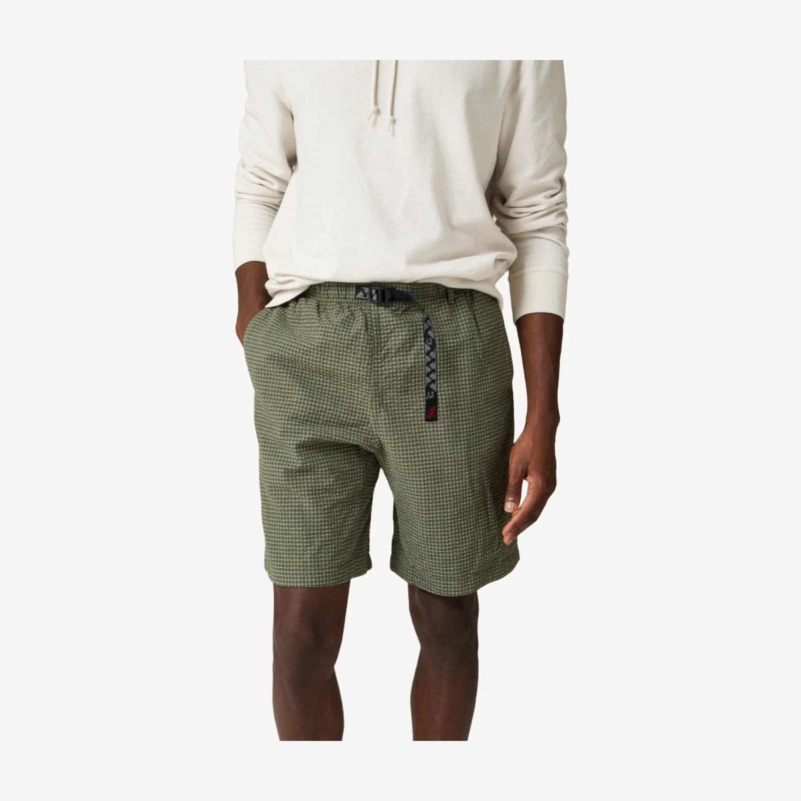 Gramicci® OG G-Short in plaid seersucker