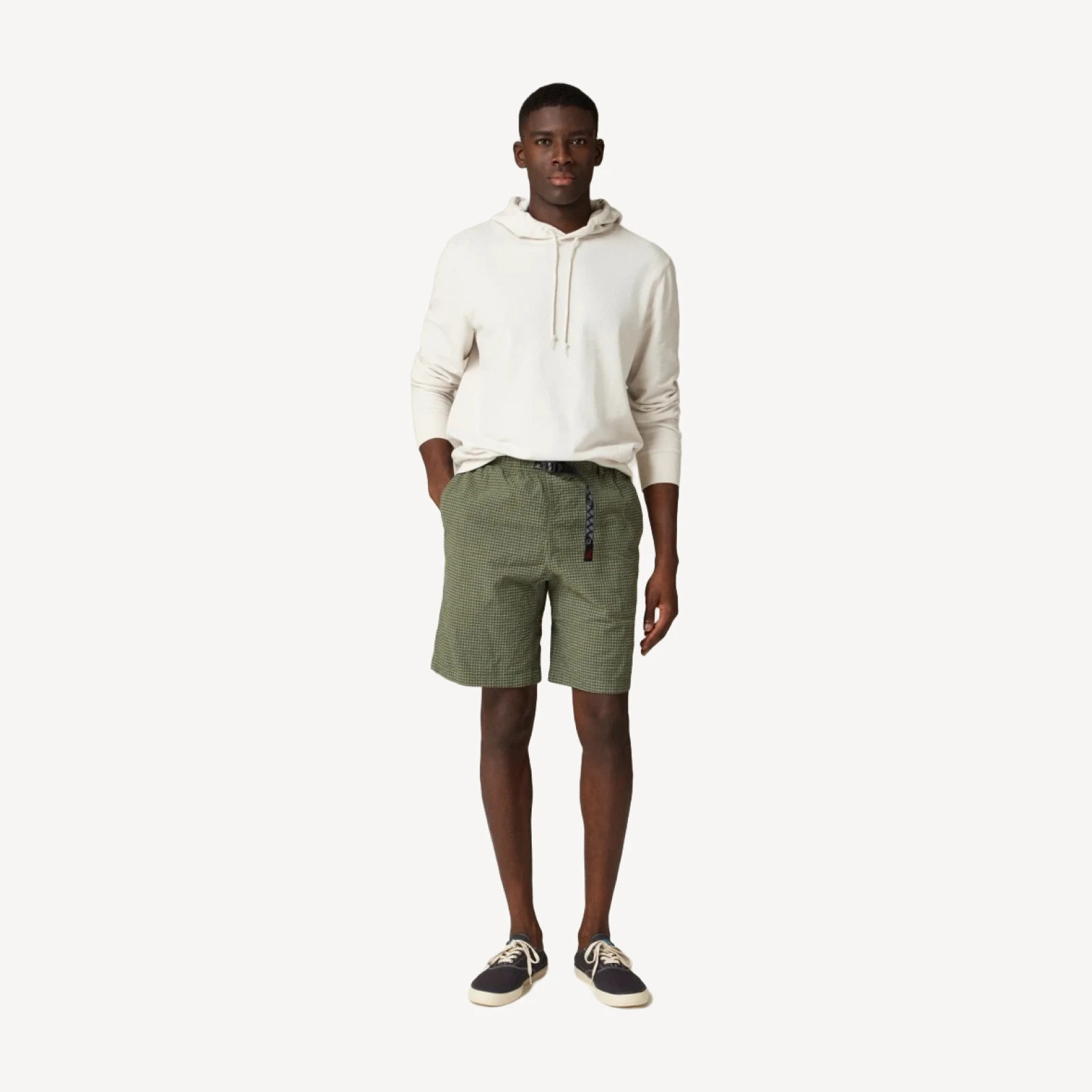 Gramicci® OG G-Short in plaid seersucker