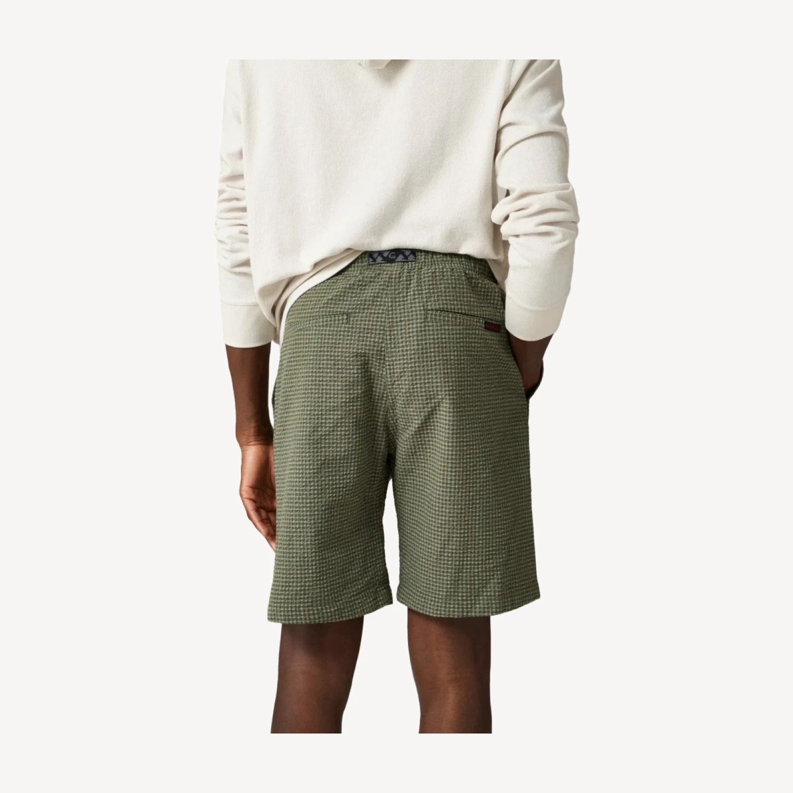 Gramicci® OG G-Short in plaid seersucker