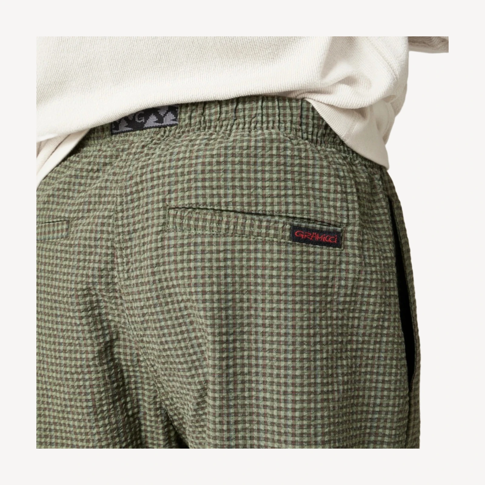 Gramicci® OG G-Short in plaid seersucker