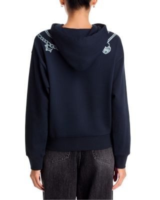 rag & bone Miramar Terry Cotton Charms Hoodie