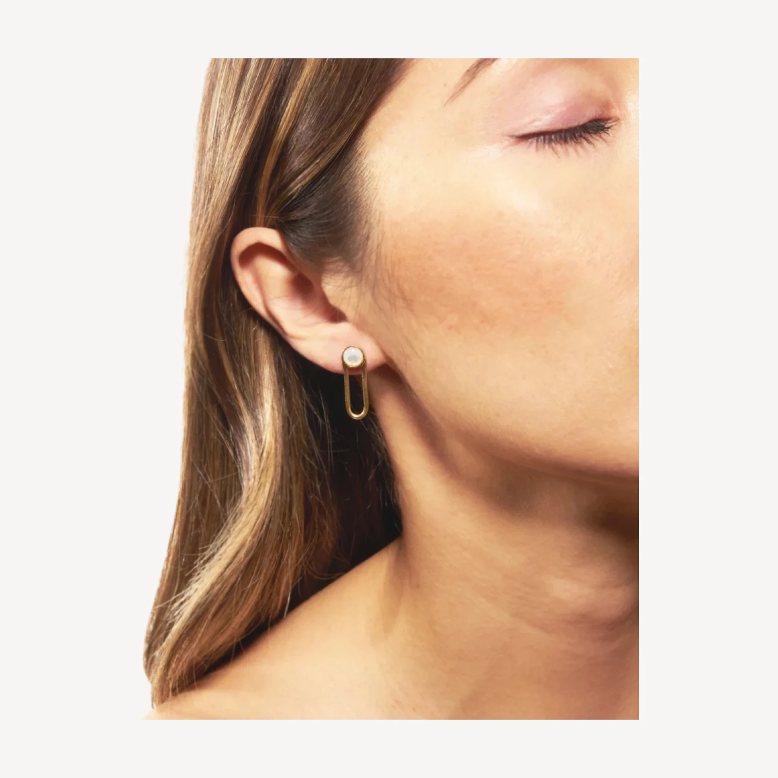 Odette New York® Aura mother-of-pearl earrings