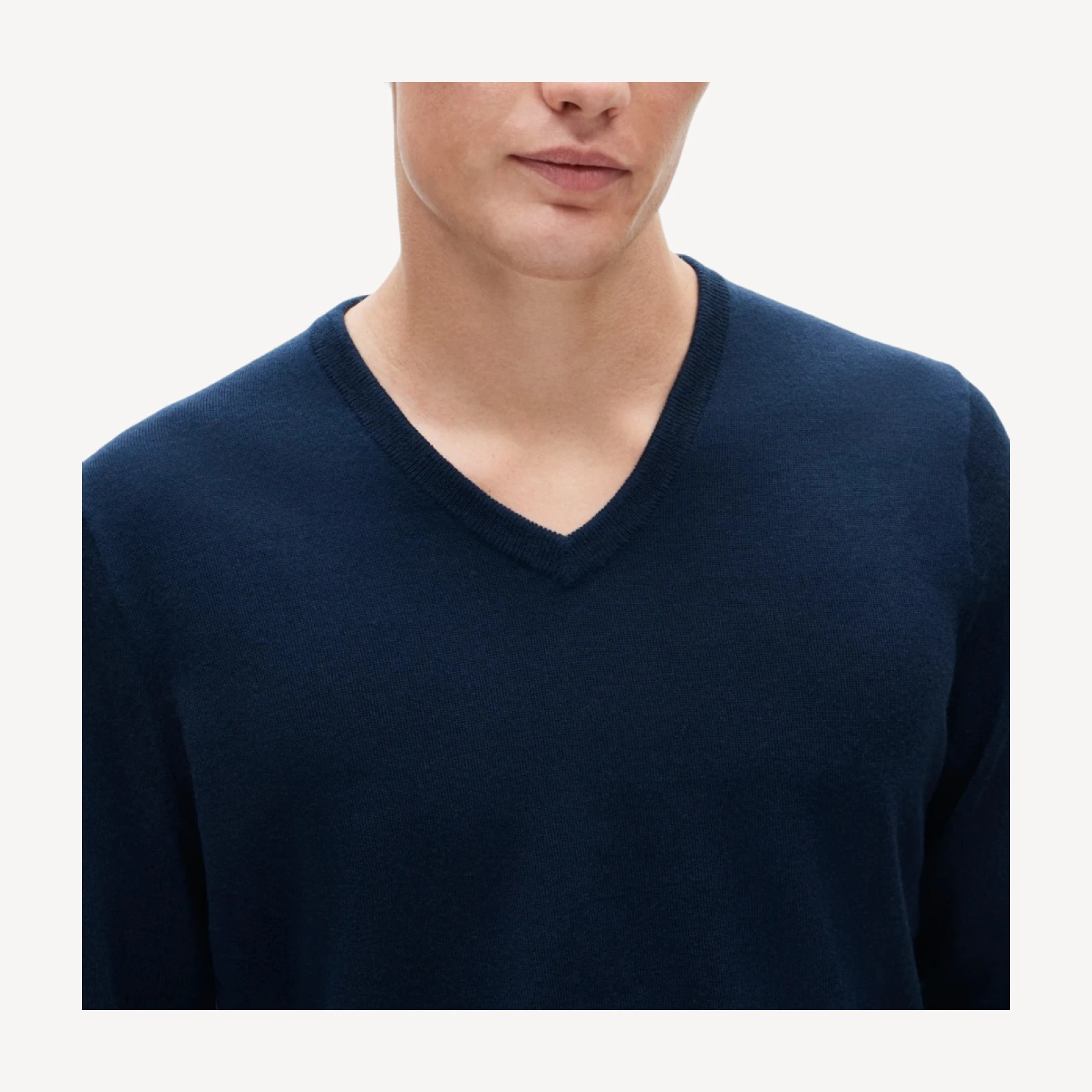 Merino wool V-neck sweater