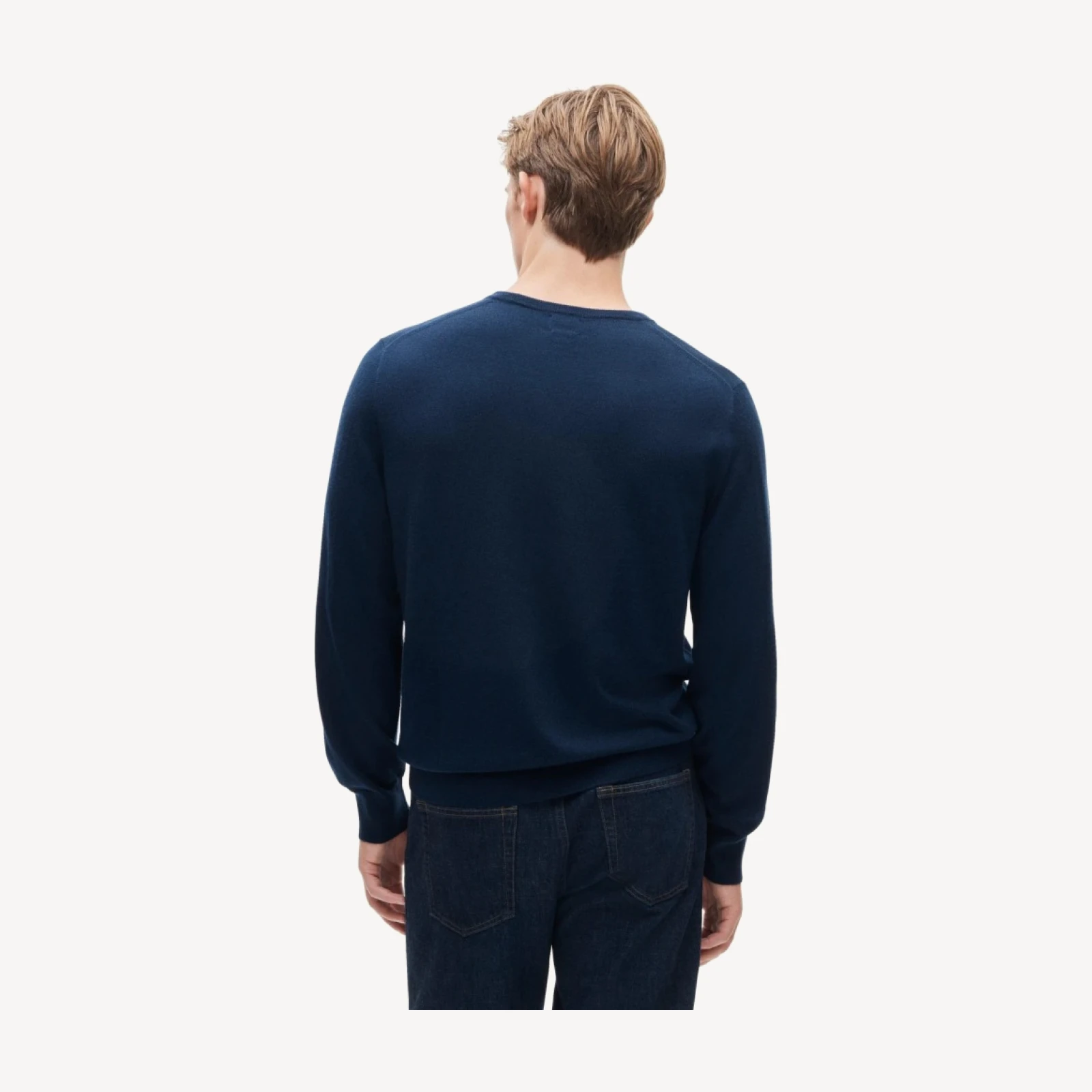 Merino wool V-neck sweater