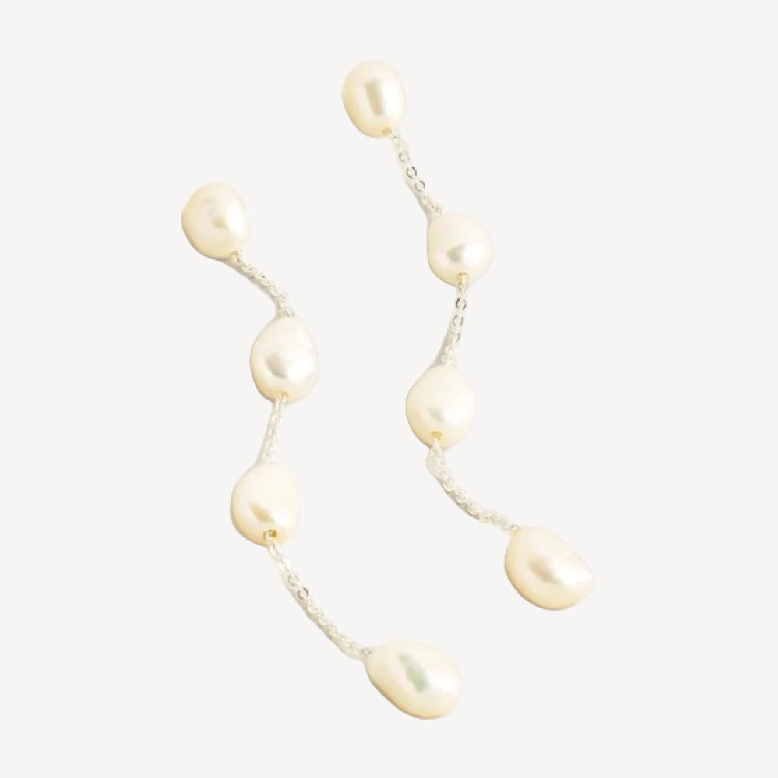 Freshwater pearl drop earrings
