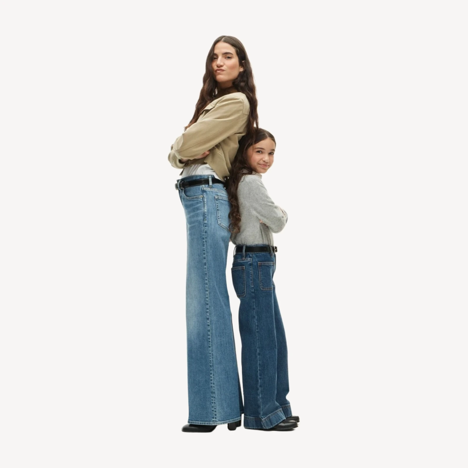Girls' Sailor stretch denim trouser