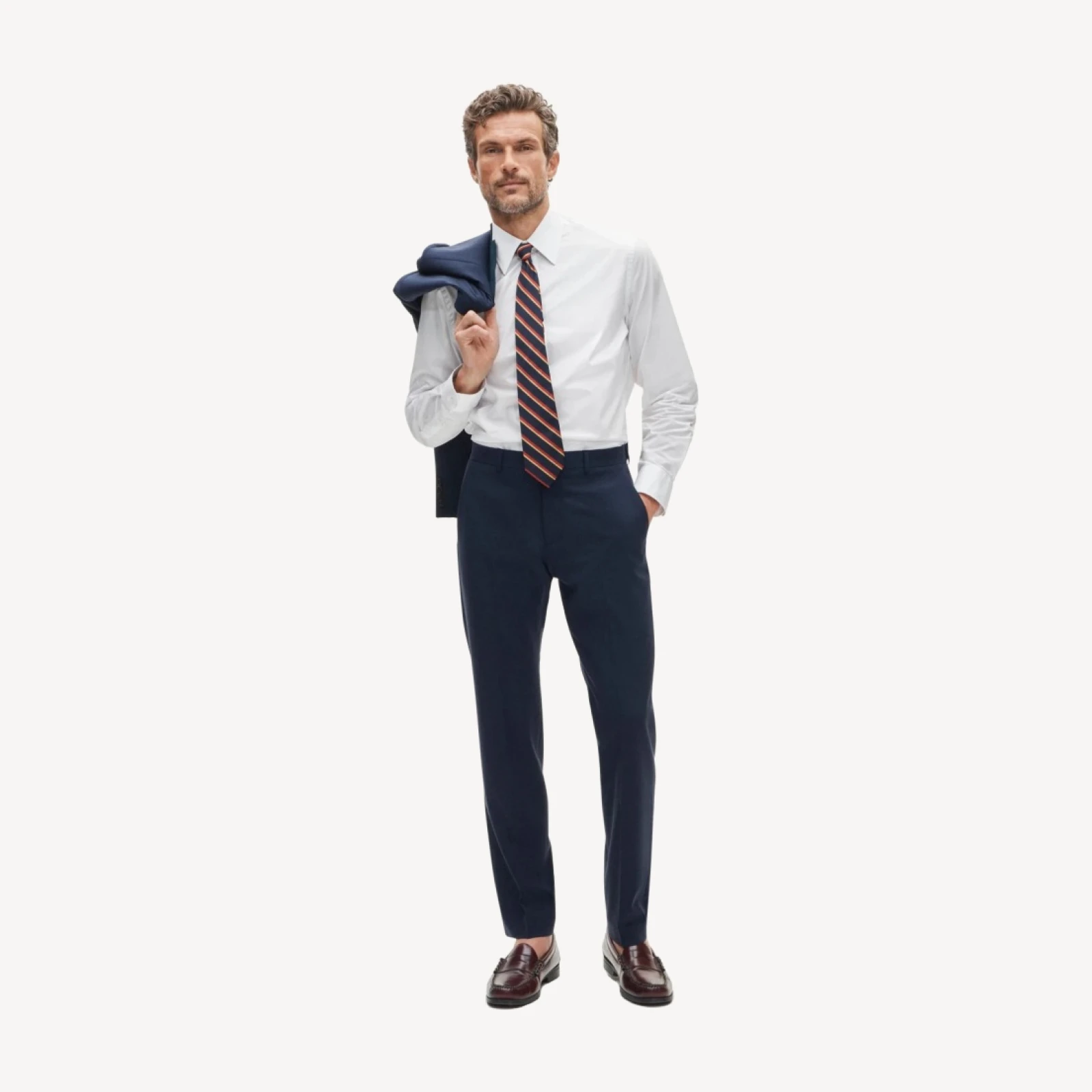 Ludlow Traveler Slim-fit suit pant in Italian stretch wool blend