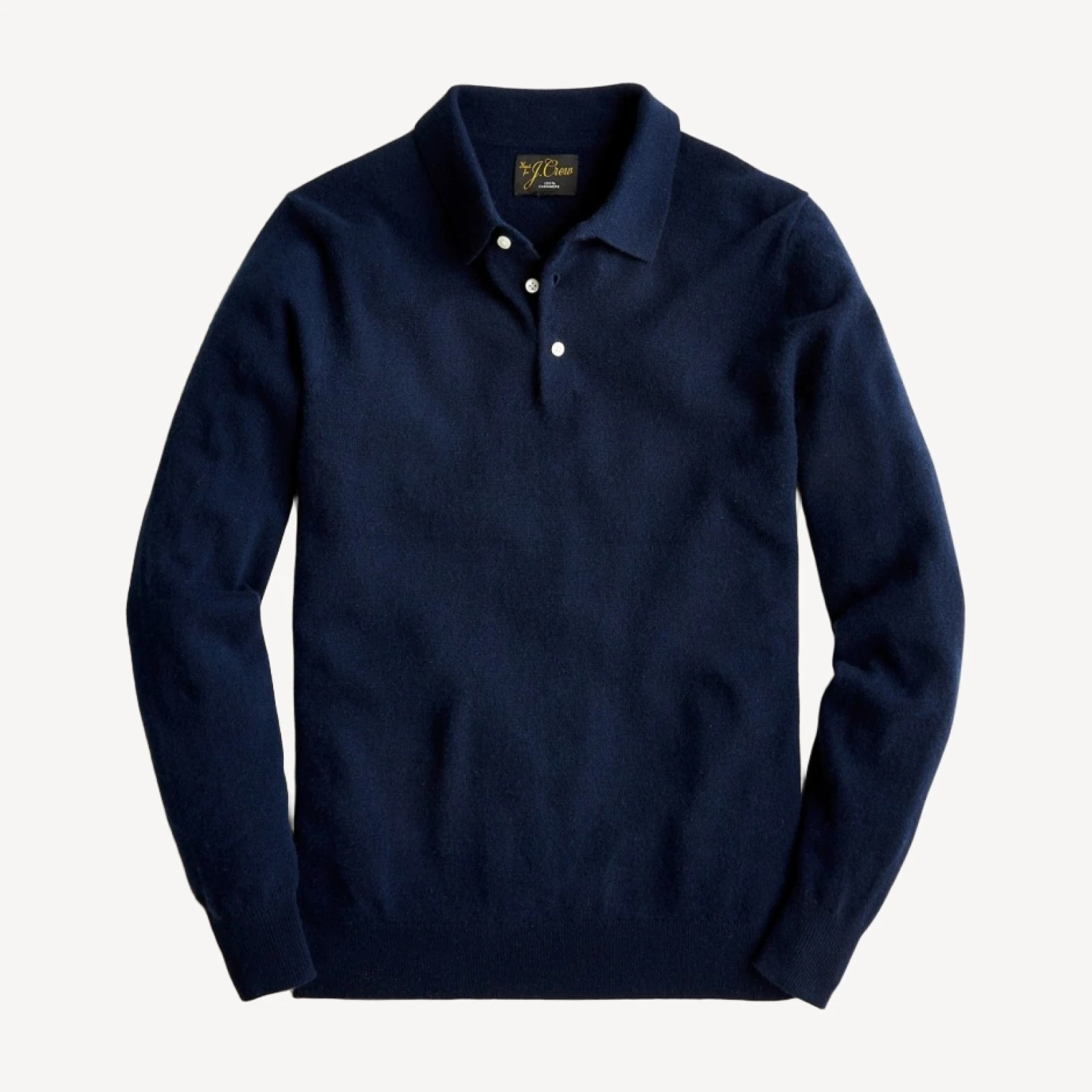 Cashmere collared sweater-polo