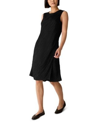 Eileen Fisher Round Neck Overlap Dress