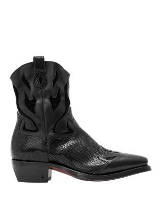 John Varvatos Men's Walker Leather Rodeo Boots