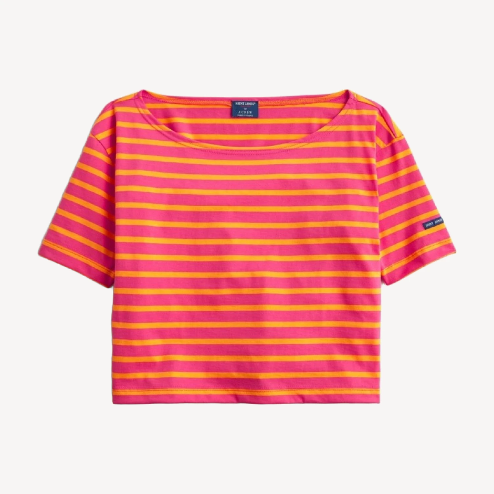 Saint James® X J.Crew cropped boatneck T-shirt
