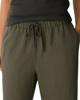 Eileen Fisher Cotton Linen Drawstring Pants