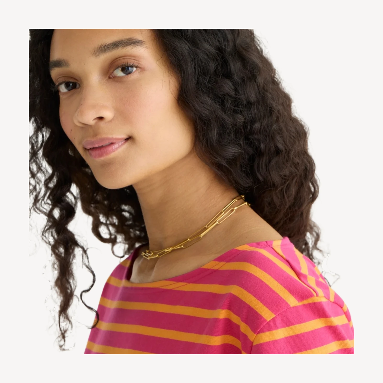 Saint James® X J.Crew cropped boatneck T-shirt