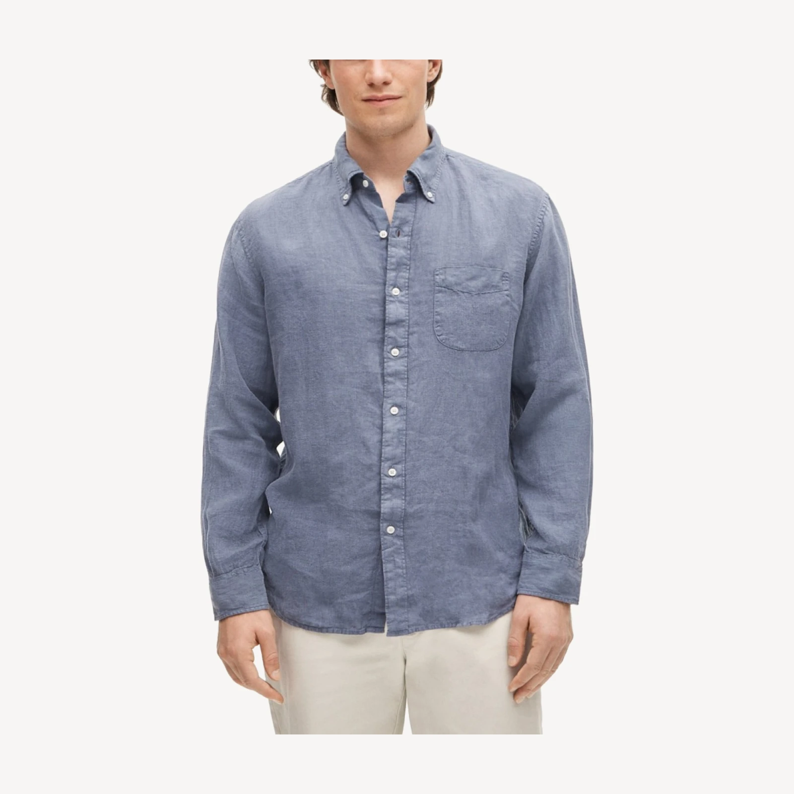 Baird McNutt garment-dyed Irish linen shirt