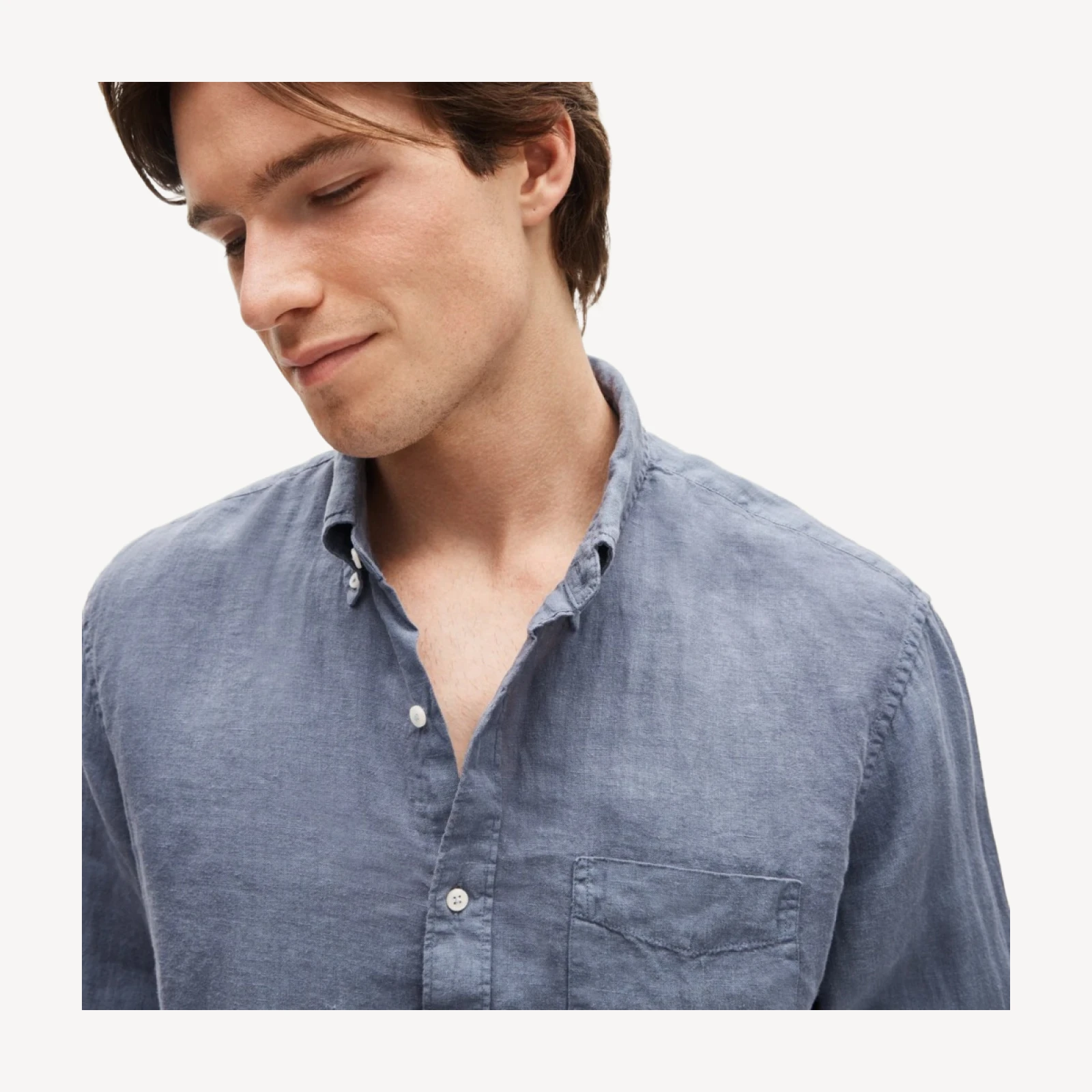 Baird McNutt garment-dyed Irish linen shirt