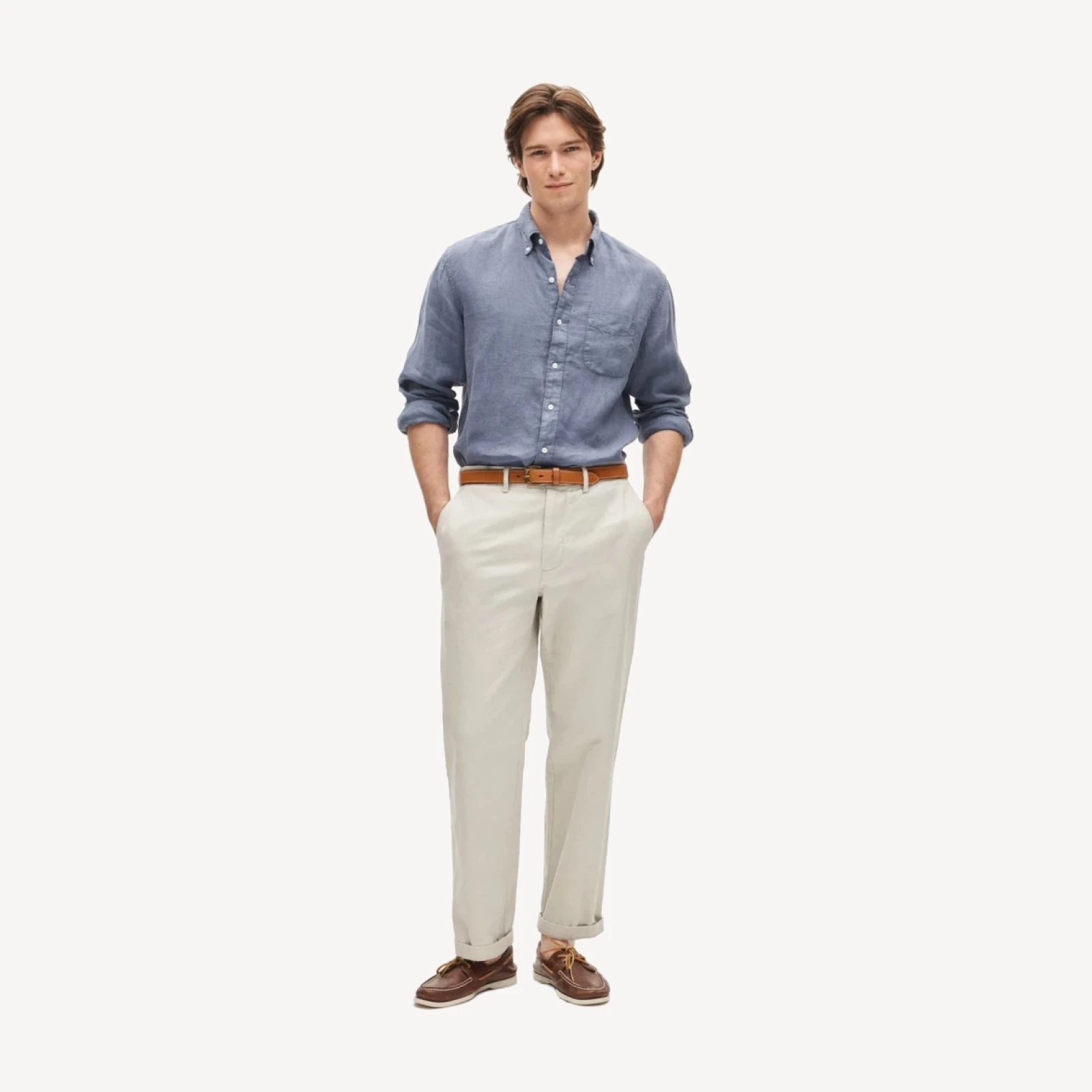 Baird McNutt garment-dyed Irish linen shirt