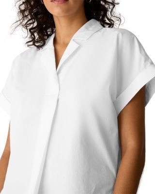 Eileen Fisher Notched Collar Top
