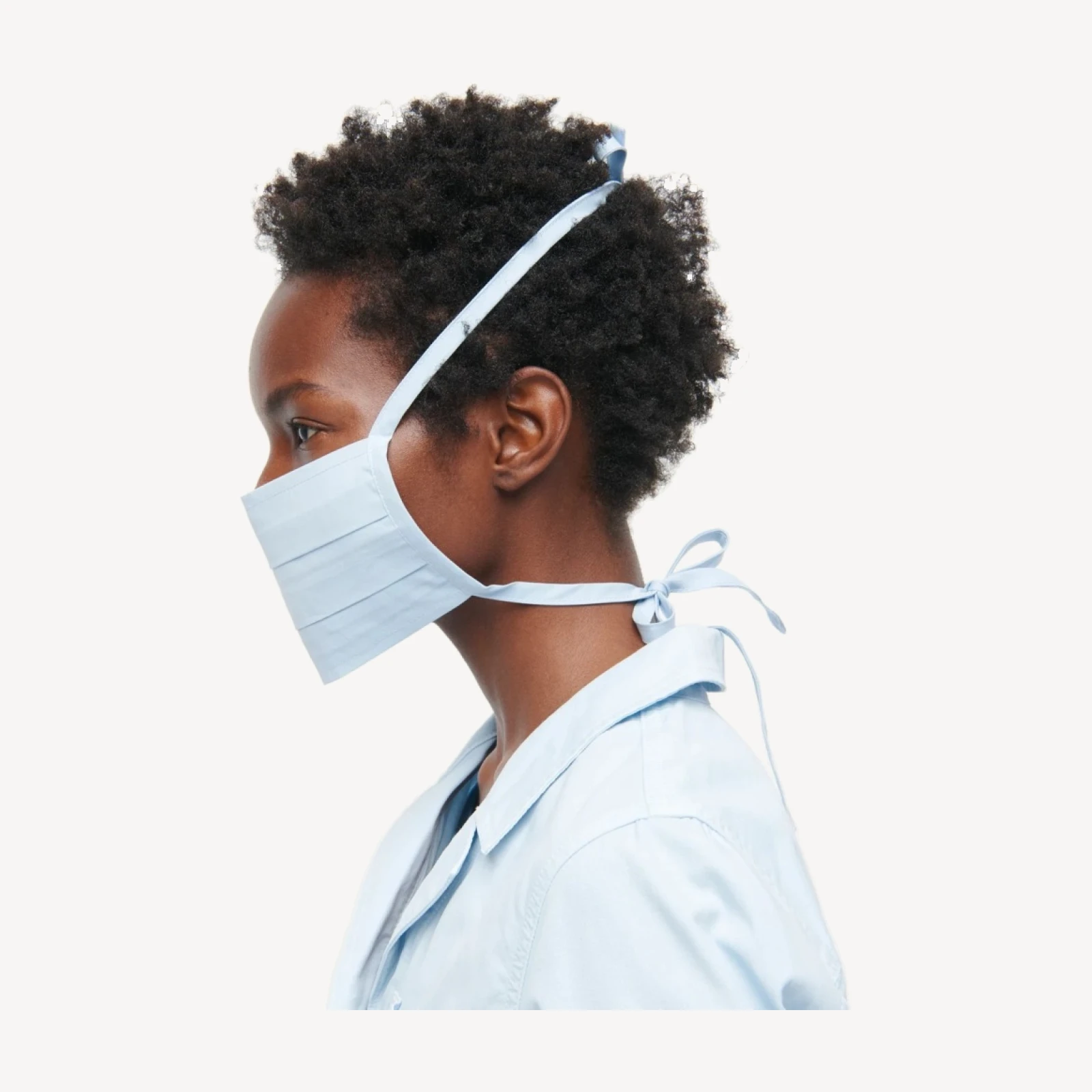 Three-pack nonmedical tie-back face masks