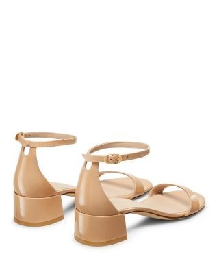 Stuart Weitzman Women's Nudist Block Heel Sandals