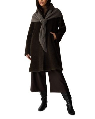 Eileen Fisher Classic Collar Raglan Sleeve Coat