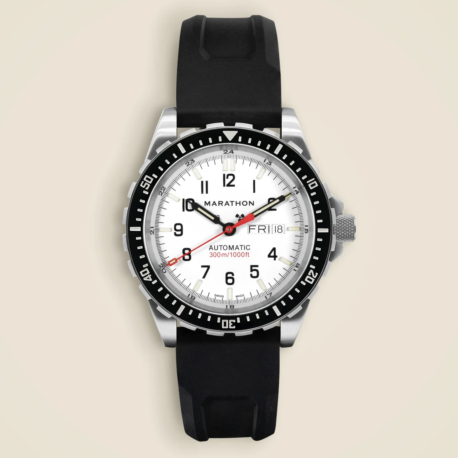 Marathon Watch Company™ Arctic-Edition Jumbo Day/Date Automatic