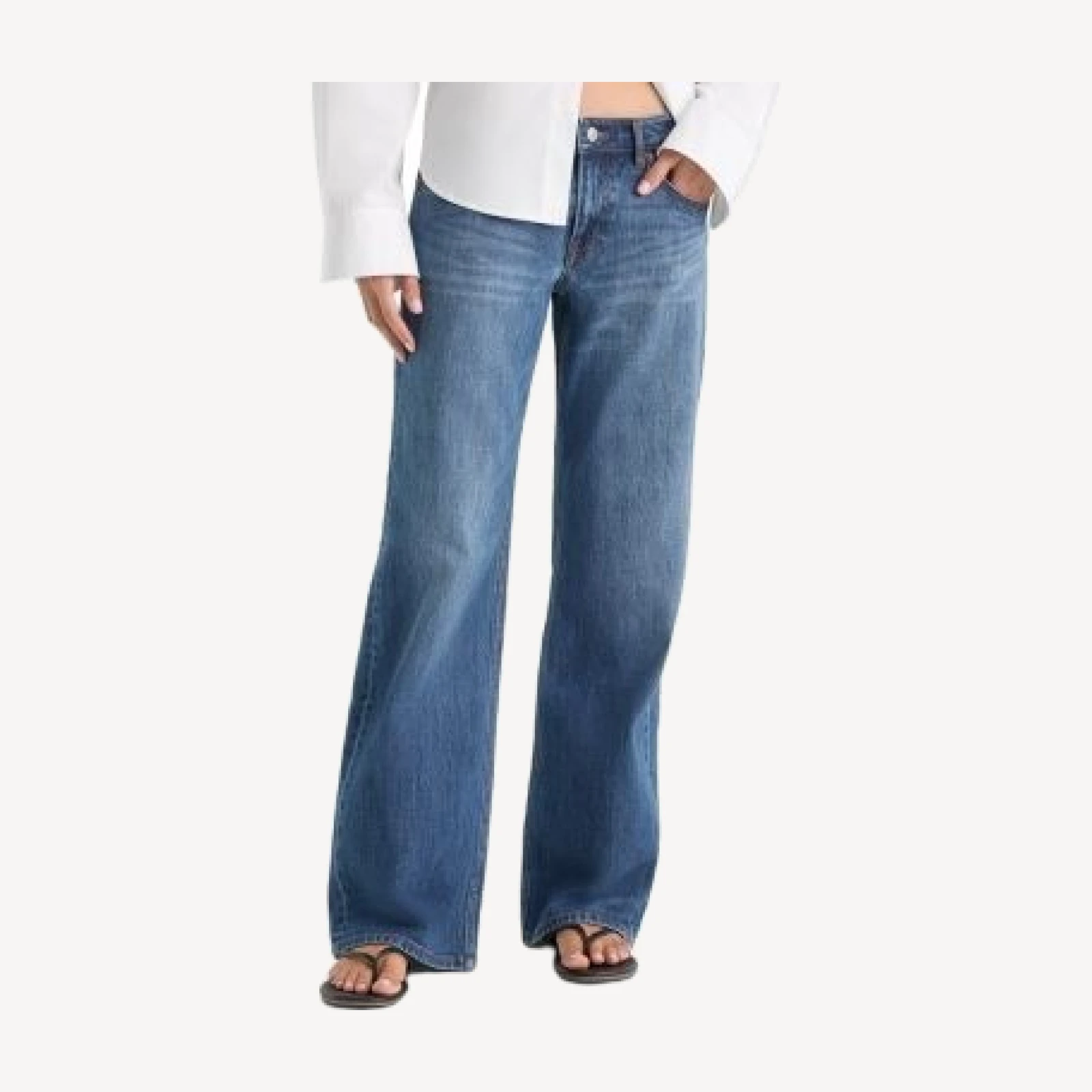 Good American Vintage Low Loose Jeans in Indigo1291