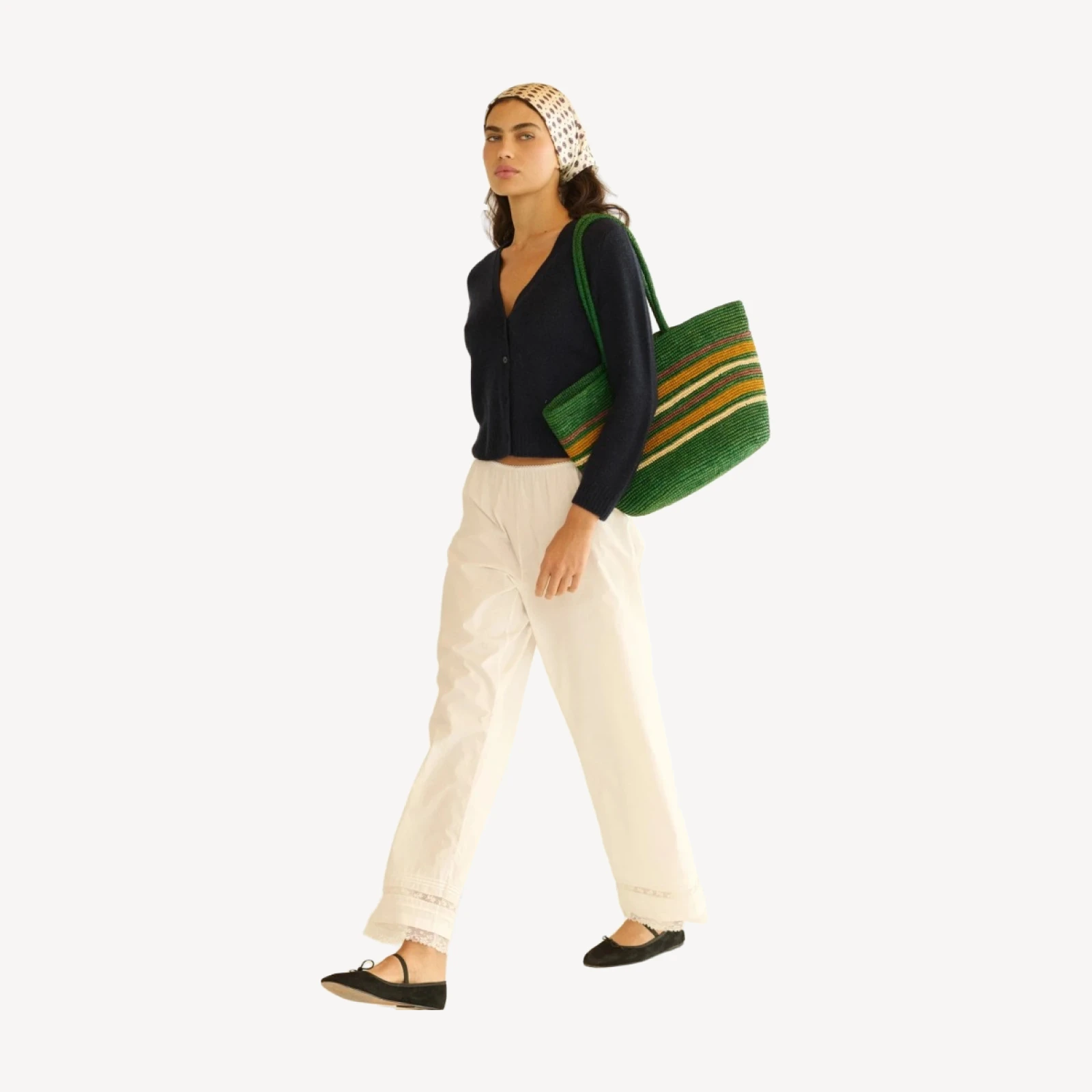 CAMERON CASHMERE CARDIGAN -- NAVY