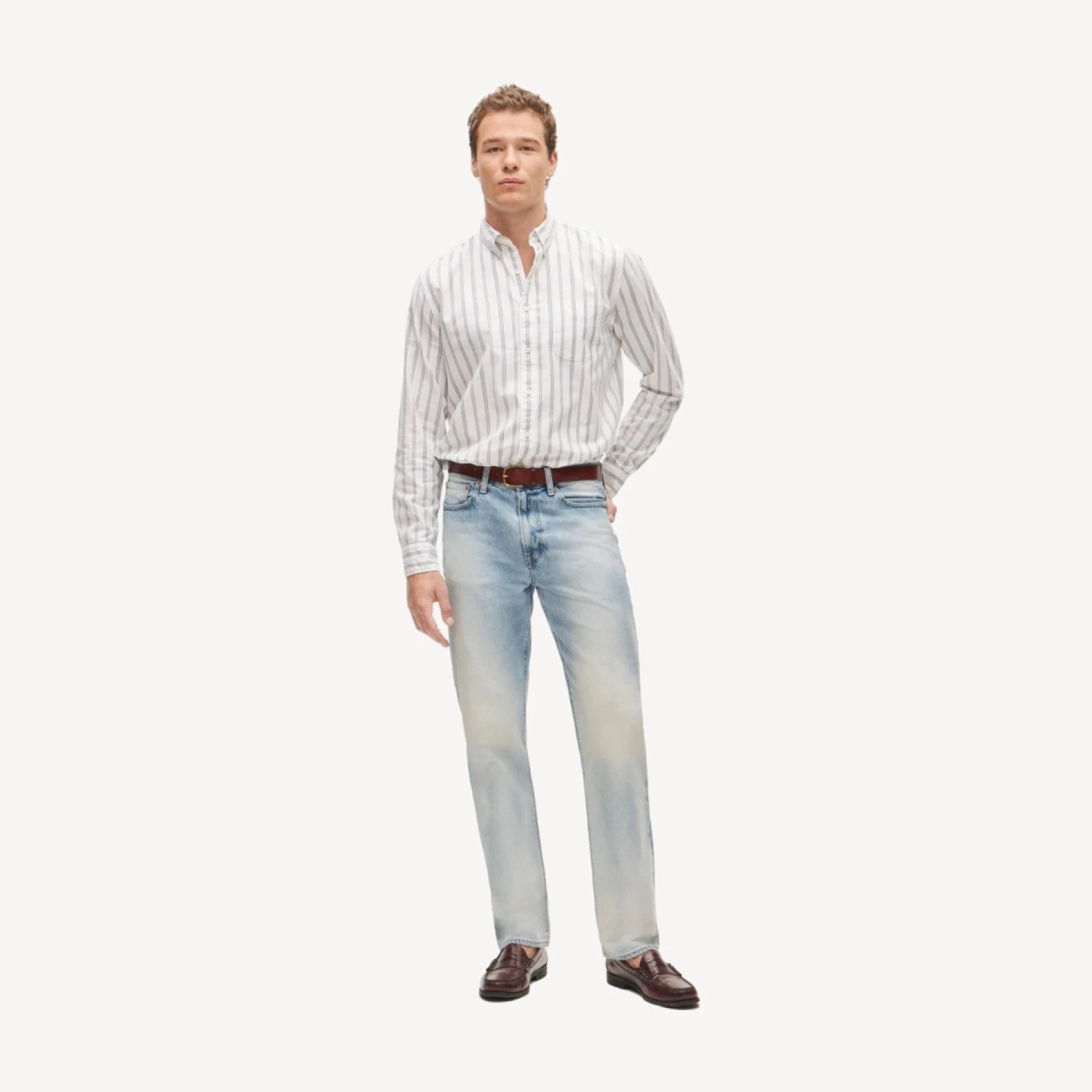 Classic Straight bleached jean