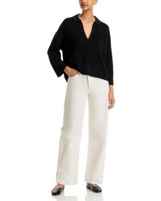 Eileen Fisher Wool Johnny Collar Sweater