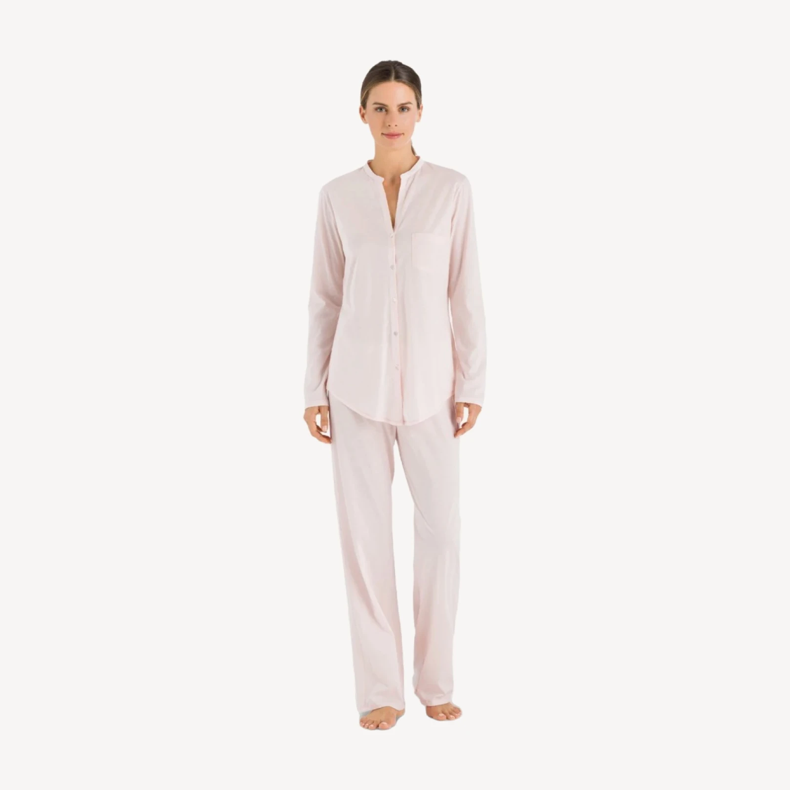 HANRO® Cotton Deluxe long-sleeve pajamas