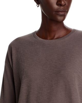 Eileen Fisher Cotton Crewneck Long Sleeve Tunic