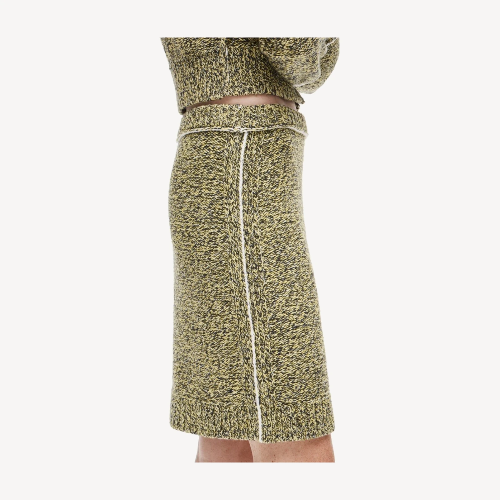 Eckhaus Latta x J.Crew marled sweater-skirt