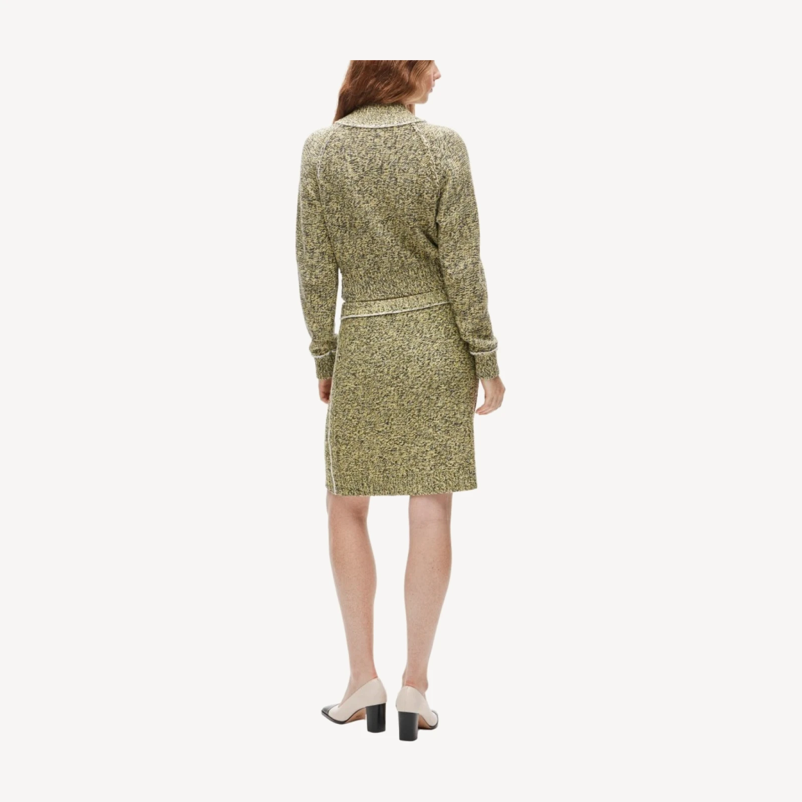 Eckhaus Latta x J.Crew marled sweater-skirt