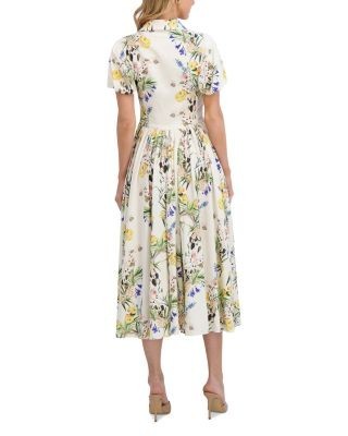 Ted Baker Floral Balloon Sleeve Shirt Dress