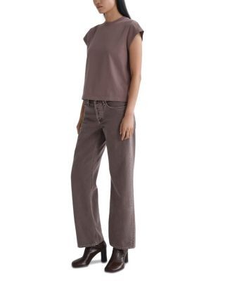 Agolde High Rise Loose Jeans in Mauvine