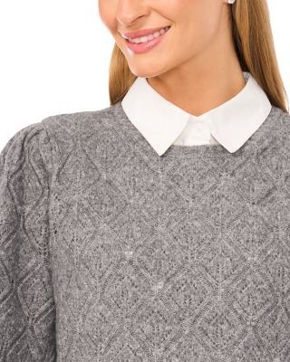 Ted Baker Rumer Pointelle Twofer Sweater