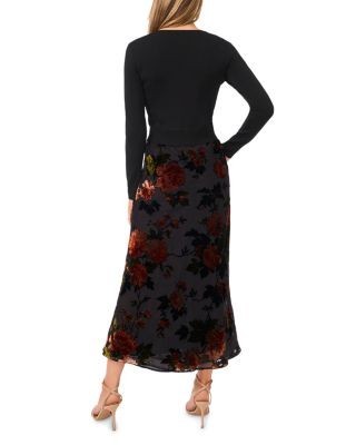 Ted Baker Bellina Mixed Media Midi Dress