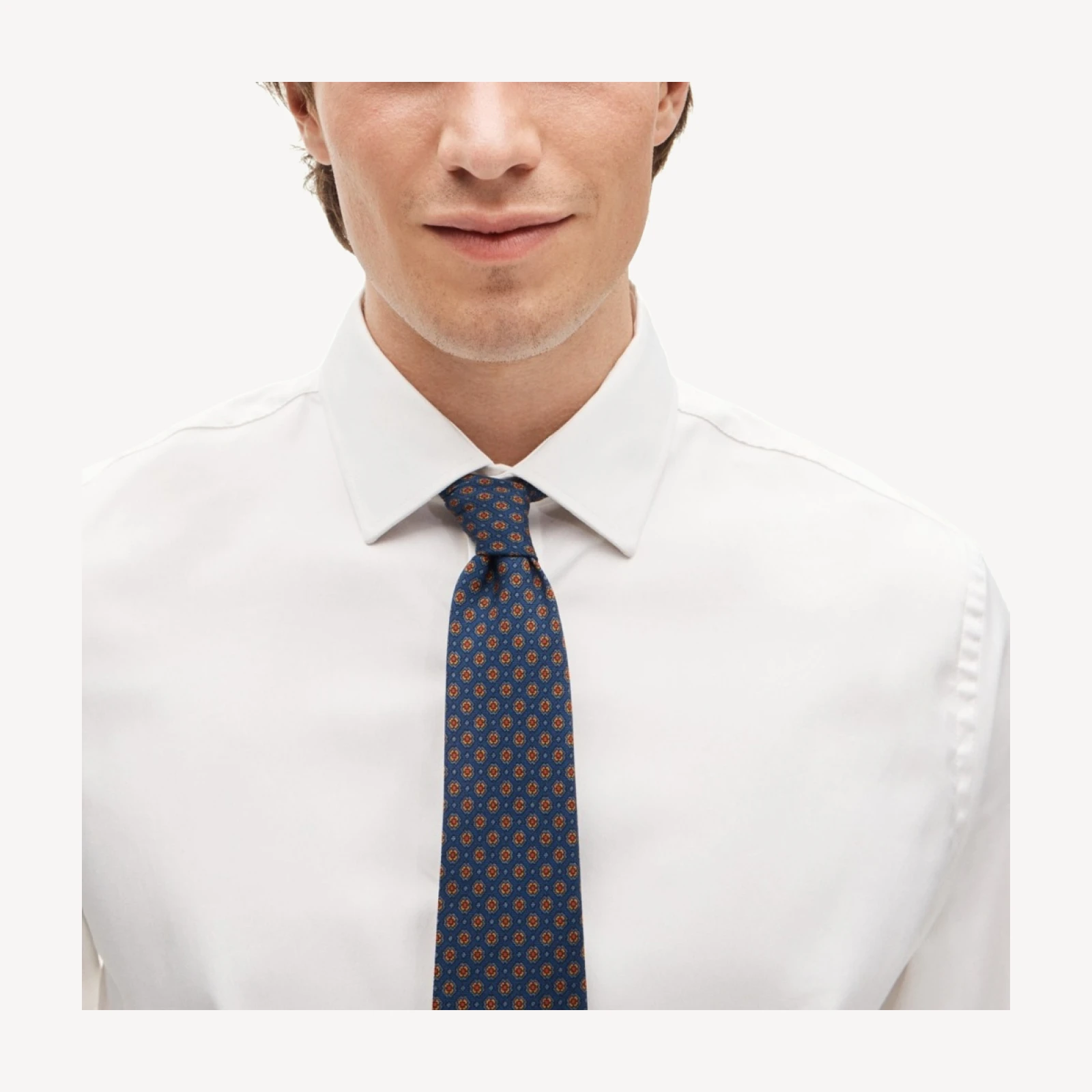 Bowery performance stretch dress shirt with spread collar
