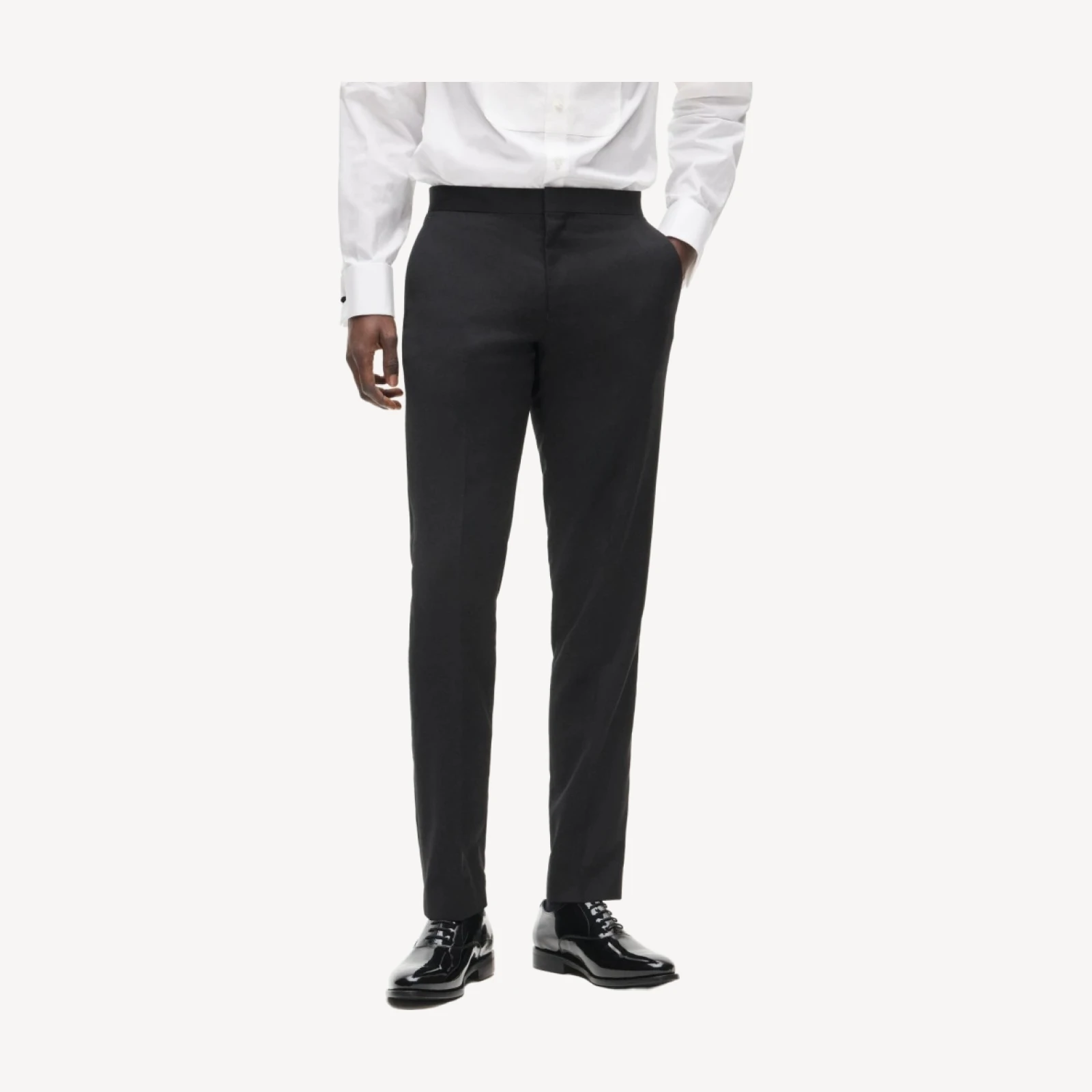 Ludlow Slim-fit tuxedo pant in Italian wool