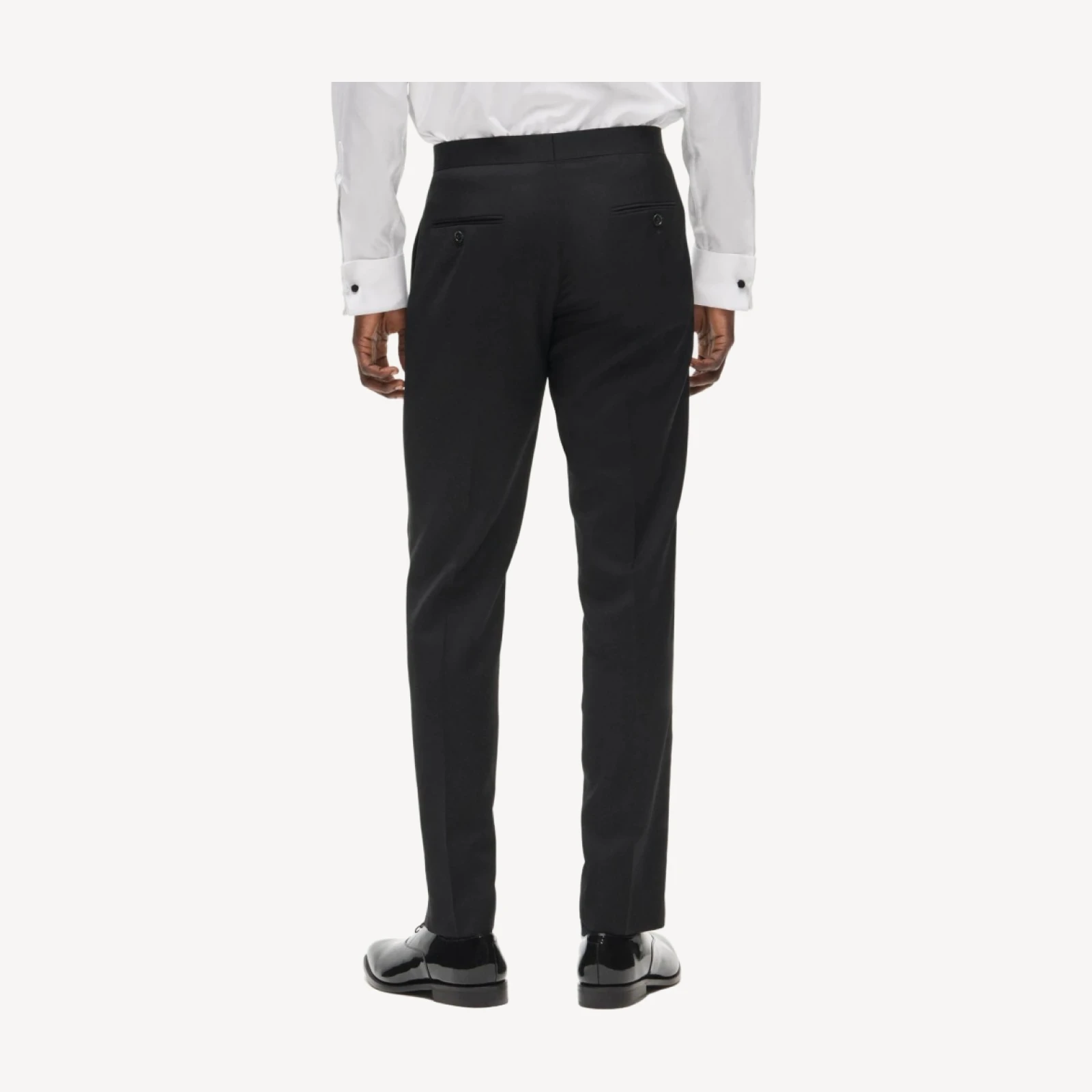 Ludlow Slim-fit tuxedo pant in Italian wool