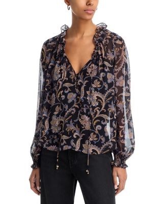 Veronica Beard Hickory Silk Blouse