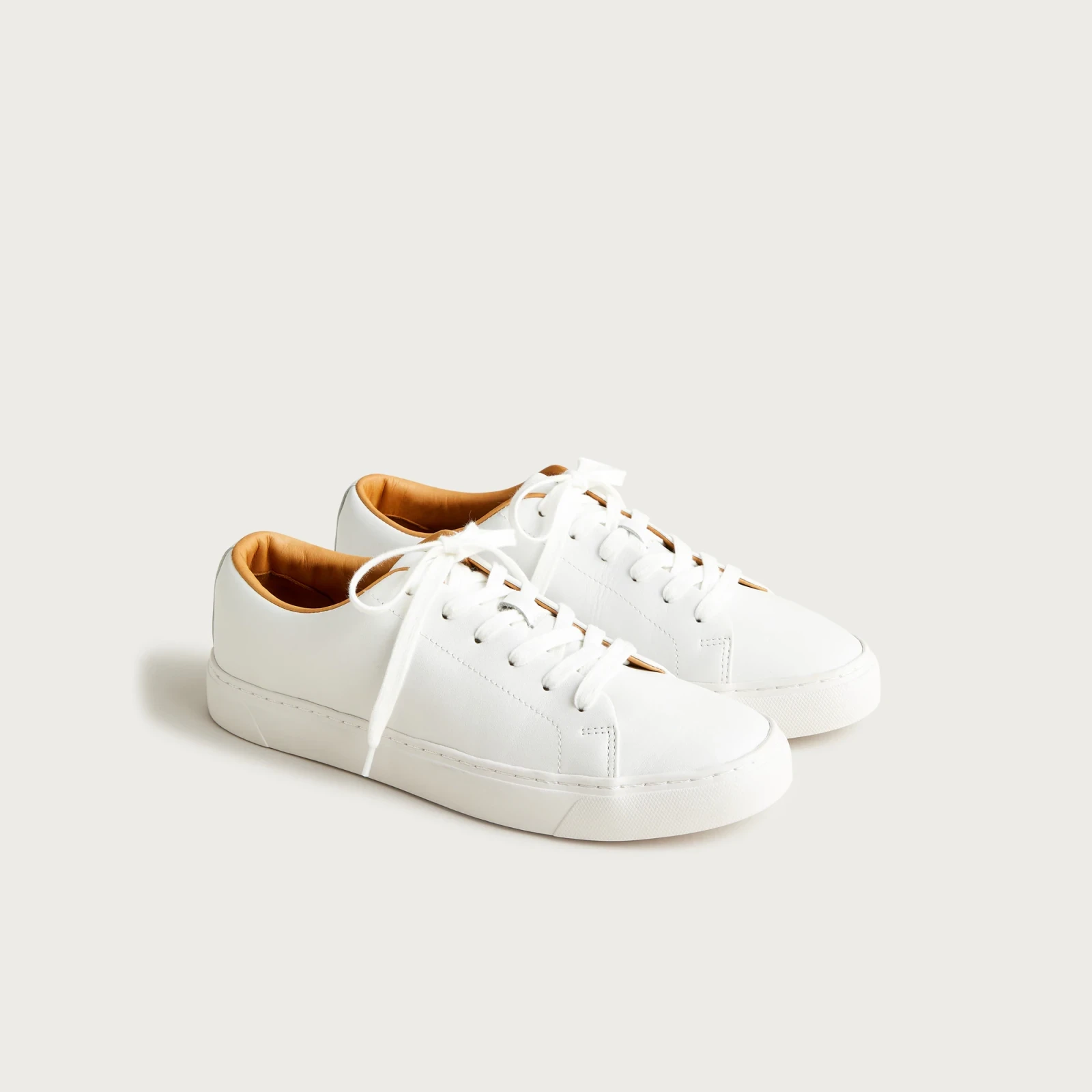 Court sneakers in leather